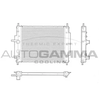 Radiateur, refroidissement du moteur AUTOGAMMA OEM 46810779