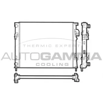 Radiateur, refroidissement du moteur AUTOGAMMA 103195
