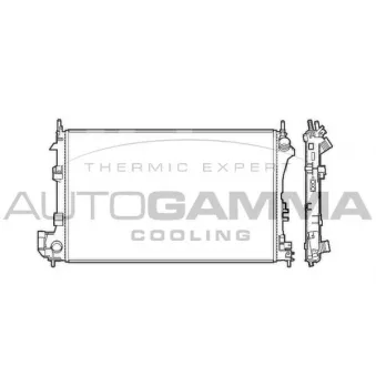 Radiateur, refroidissement du moteur AUTOGAMMA OEM 1300246