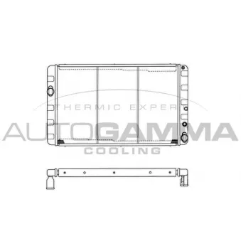 Radiateur, refroidissement du moteur AUTOGAMMA 103261