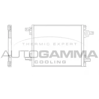 Condenseur, climatisation AUTOGAMMA 103306