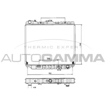 AUTOGAMMA 103360 - Radiateur, refroidissement du moteur
