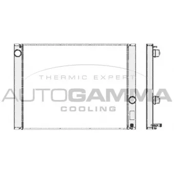 Radiateur, refroidissement du moteur AUTOGAMMA OEM 17117532770