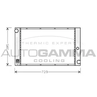 Radiateur, refroidissement du moteur AUTOGAMMA OEM 17112248478