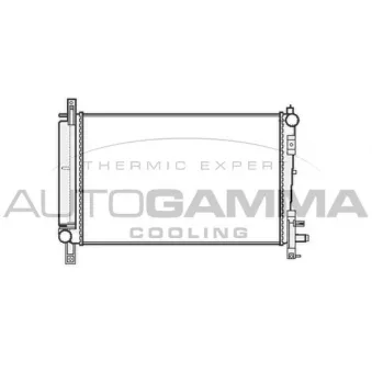 AUTOGAMMA 103401 - Radiateur, refroidissement du moteur