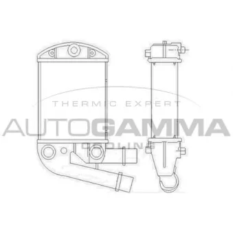 Intercooler, échangeur AUTOGAMMA OEM 46823259