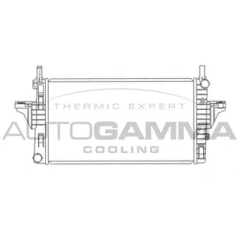 Radiateur, refroidissement du moteur AUTOGAMMA 103445