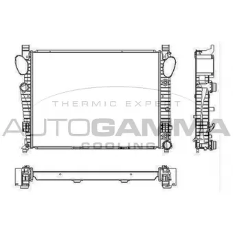 AUTOGAMMA 103461 - Radiateur, refroidissement du moteur