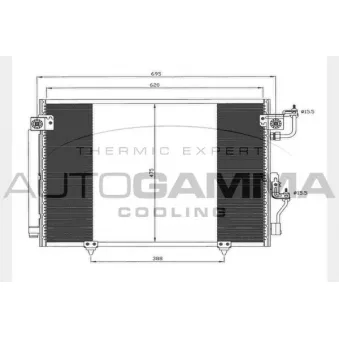 Condenseur, climatisation AUTOGAMMA OEM MR513110