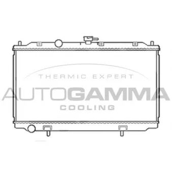 Radiateur, refroidissement du moteur AUTOGAMMA OEM 21410BM402
