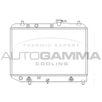 Radiateur, refroidissement du moteur AUTOGAMMA 103517