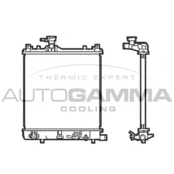 AUTOGAMMA 103531 - Radiateur, refroidissement du moteur