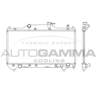 Radiateur, refroidissement du moteur AUTOGAMMA OEM 164000D080