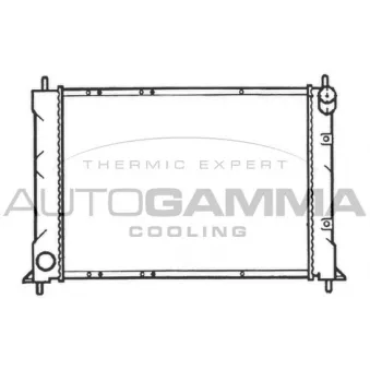 AUTOGAMMA 103550 - Radiateur, refroidissement du moteur