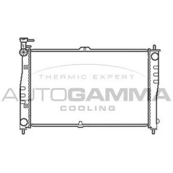Radiateur, refroidissement du moteur AUTOGAMMA 103609