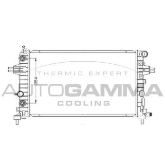 Radiateur, refroidissement du moteur AUTOGAMMA OEM 1300265
