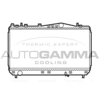 AUTOGAMMA 103650 - Radiateur, refroidissement du moteur