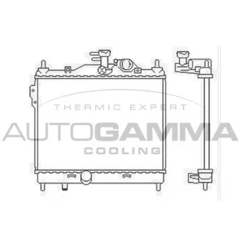 Radiateur, refroidissement du moteur AUTOGAMMA OEM 253101C300