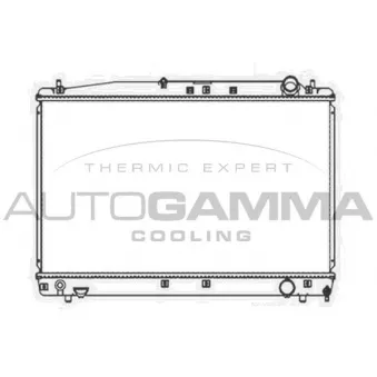 Radiateur, refroidissement du moteur AUTOGAMMA 103713