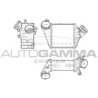 Intercooler, échangeur AUTOGAMMA OEM 1C0145803G