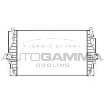Intercooler, échangeur AUTOGAMMA 103753