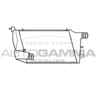 Intercooler, échangeur AUTOGAMMA 103765