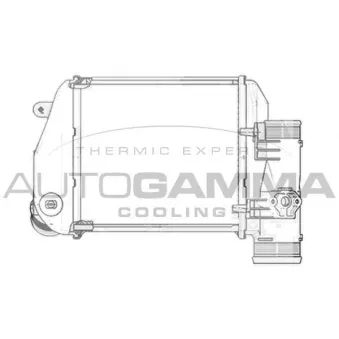 Intercooler, échangeur AUTOGAMMA OEM 4f0145805e