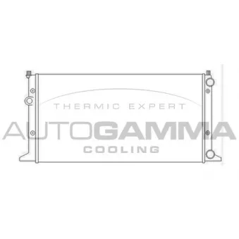 Radiateur, refroidissement du moteur AUTOGAMMA 103778