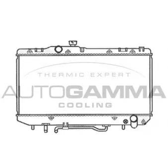 Radiateur, refroidissement du moteur AUTOGAMMA 103783