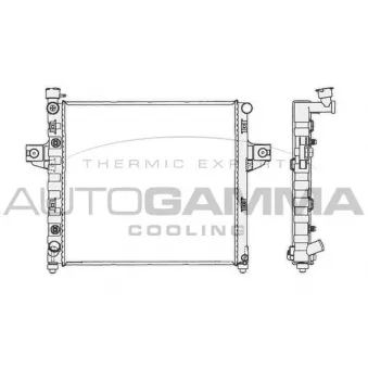 Radiateur, refroidissement du moteur AUTOGAMMA OEM 52079428