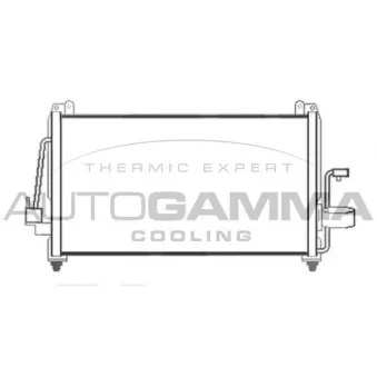 AUTOGAMMA 103809 - Condenseur, climatisation