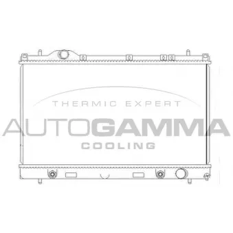 AUTOGAMMA 103824 - Radiateur, refroidissement du moteur