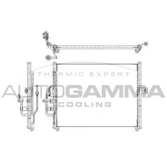 AUTOGAMMA 103842 - Condenseur, climatisation