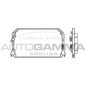 Condenseur, climatisation AUTOGAMMA 103852