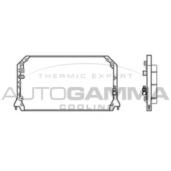 Condenseur, climatisation AUTOGAMMA 103853