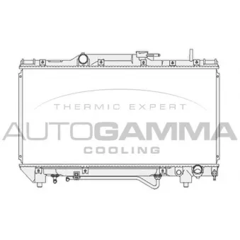 AUTOGAMMA 103857 - Radiateur, refroidissement du moteur