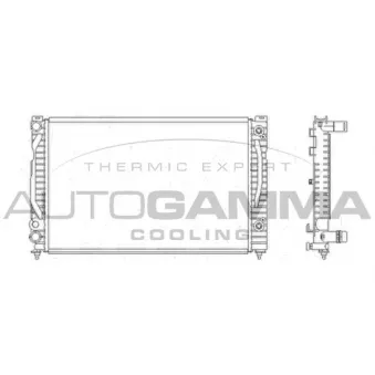 Radiateur, refroidissement du moteur AUTOGAMMA OEM 8D0121251C