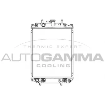 Radiateur, refroidissement du moteur AUTOGAMMA OEM 1640097201