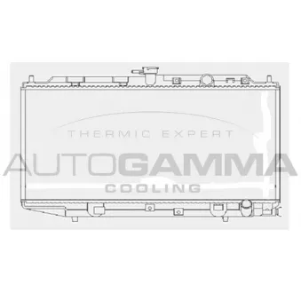 Radiateur, refroidissement du moteur AUTOGAMMA 103925