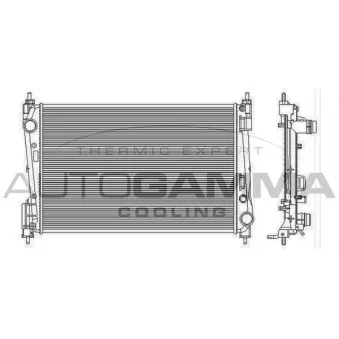 AUTOGAMMA 103986 - Radiateur, refroidissement du moteur