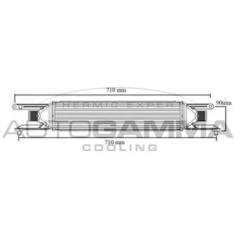 Intercooler, échangeur AUTOGAMMA 103991