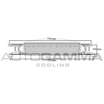 Intercooler, échangeur AUTOGAMMA OEM 55700449