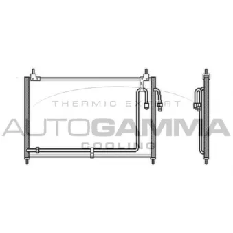 Condenseur, climatisation AUTOGAMMA 104003
