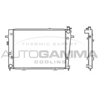 Radiateur, refroidissement du moteur AUTOGAMMA 104010