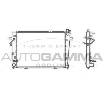 Radiateur, refroidissement du moteur AUTOGAMMA OEM 253102E900