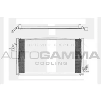 Condenseur, climatisation AUTOGAMMA 104028