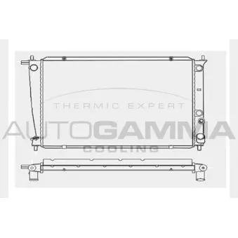 Radiateur, refroidissement du moteur AUTOGAMMA OEM 253104a100