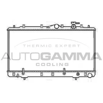 Radiateur, refroidissement du moteur AUTOGAMMA 104064