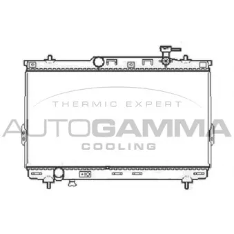 Radiateur, refroidissement du moteur AUTOGAMMA OEM 2531026000