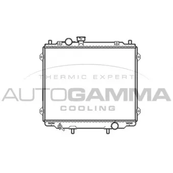 AUTOGAMMA 104078 - Radiateur, refroidissement du moteur